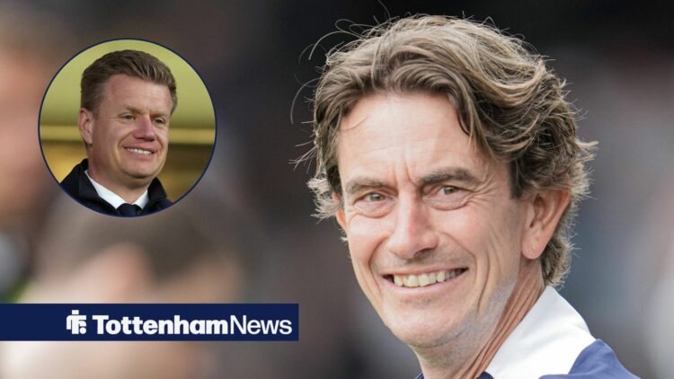 Thomas Frank smiling at Johan Lange in circular inset