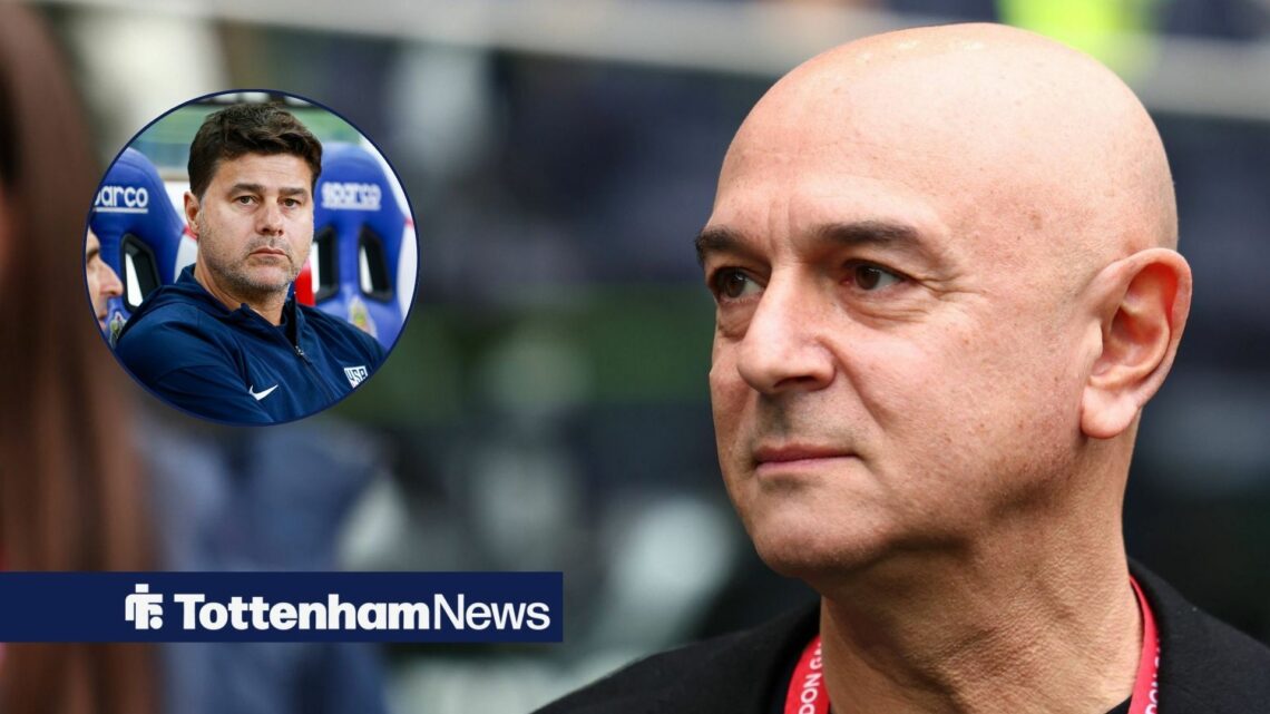 Daniel Levy with Mauricio Pochettino inset