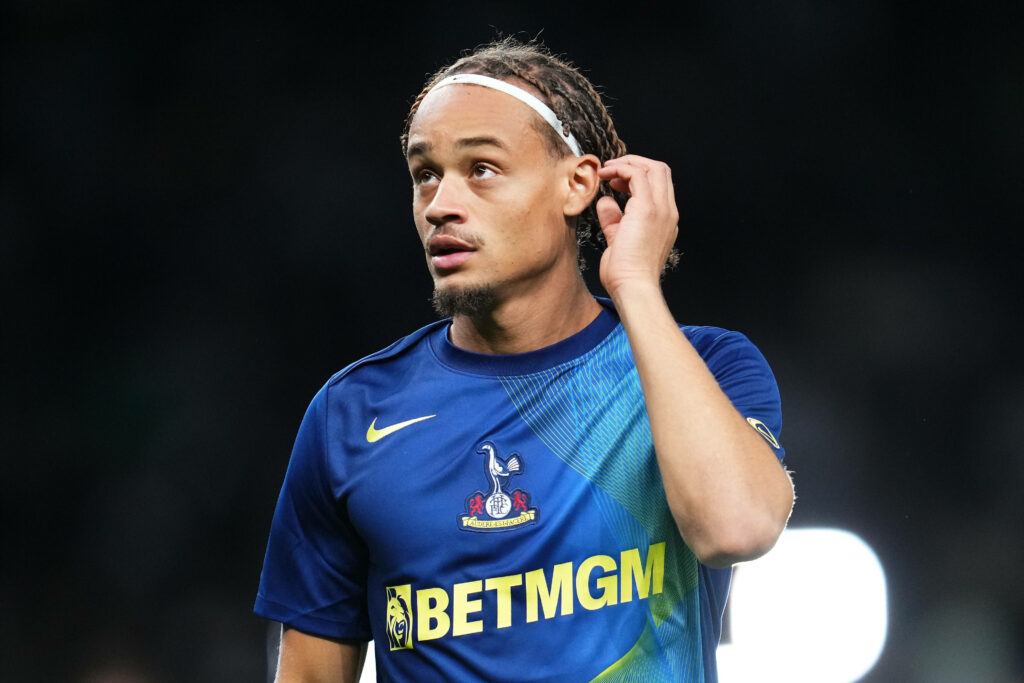 Xavi Simons in action for Tottenham