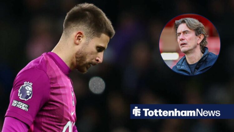 Guglielmo Vicario alongside a circle inset of Thomas Frank.