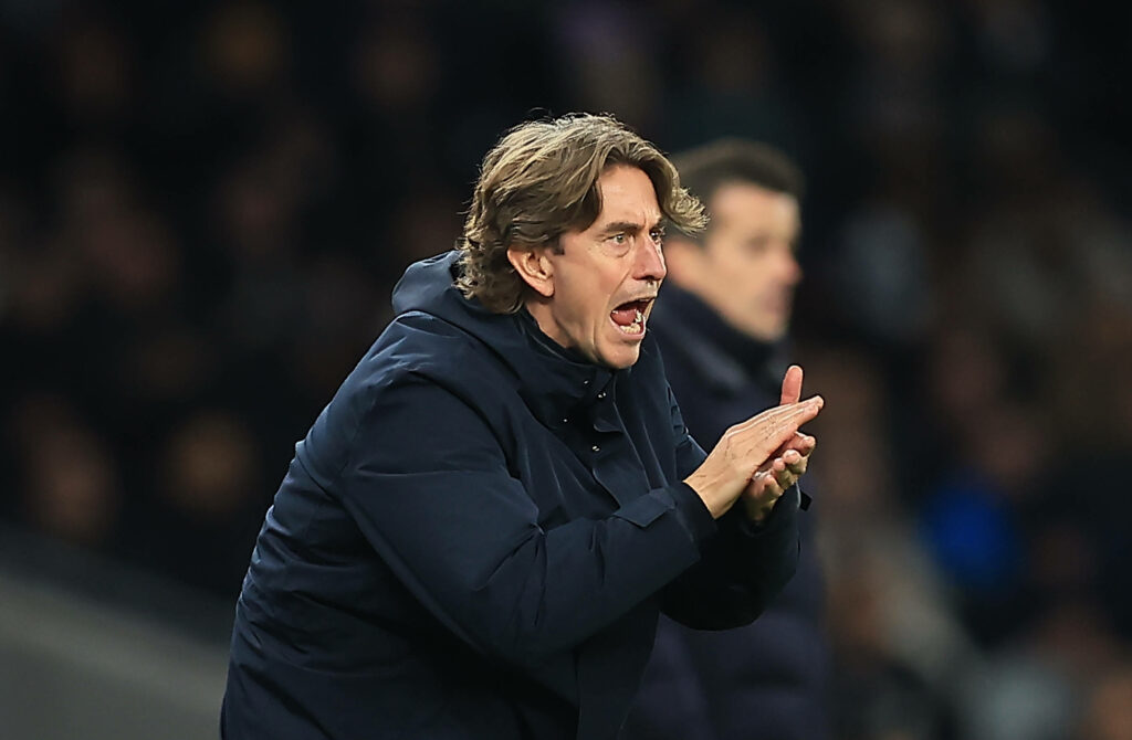 Thomas Frank barks out instructions