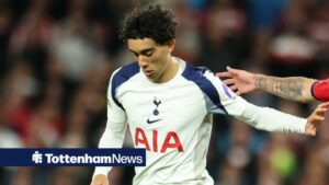 Luca Williams-Barnett playing for Tottenham