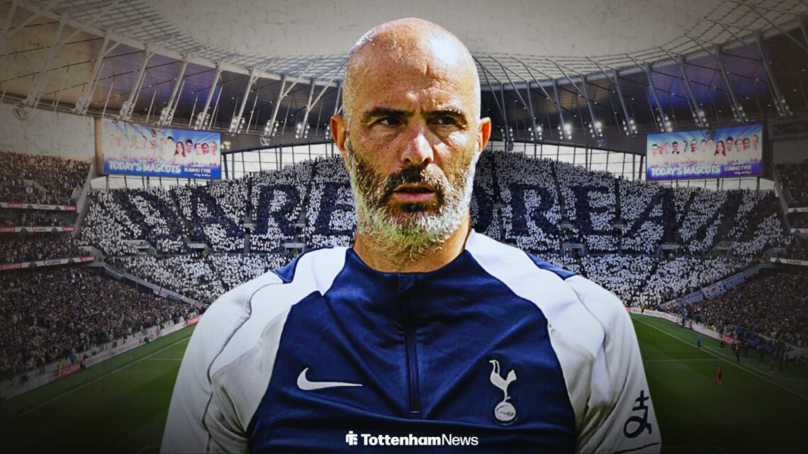 Enzo Maresca wearing Tottenham training gear