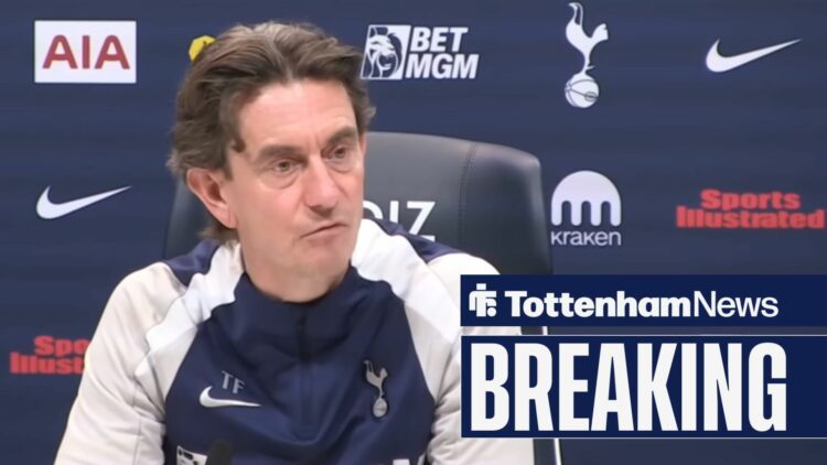 Thomas Frank speaking at a press conference