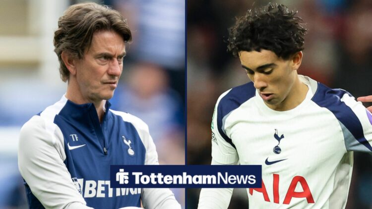 Thomas Frak looking unhappy in the direction of Luca Williams Barnett.