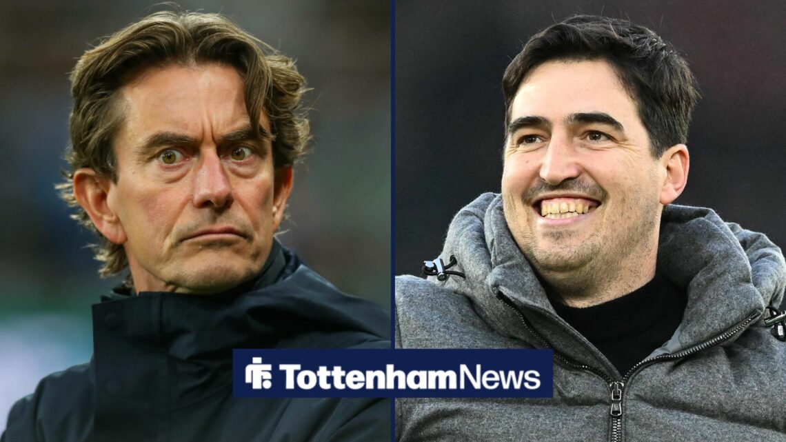 Thomas Frank and Andoni Iraola stood alongside each other.