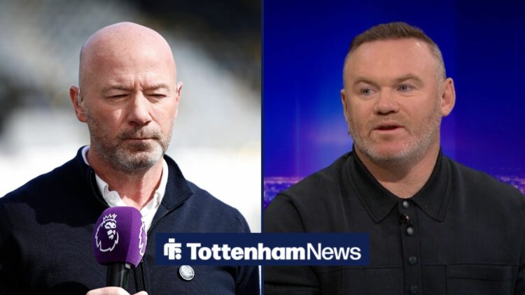 Alan Shearer and Wayne Rooney stood alongside each other.
