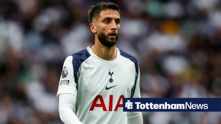 Rodrigo Bentancur in a Tottenham shirt