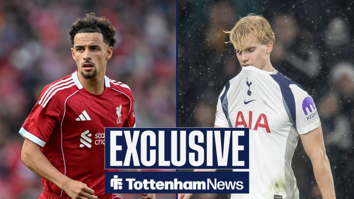 Liverpool midfielder Curtis Jones and Tottenham star Lucas Bergvall.