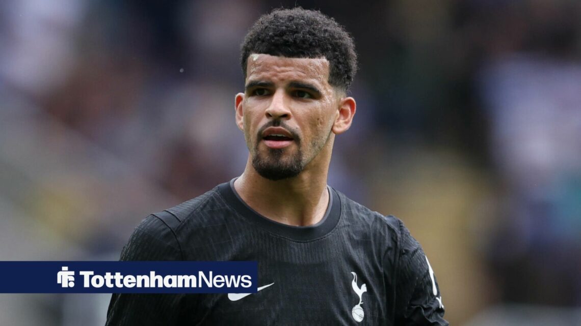 Tottenham star Dominic Solanke looking miserable.