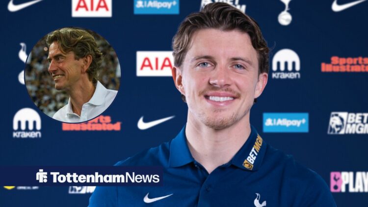 Tottenham's Conor Gallagher with Thomas Frank inset