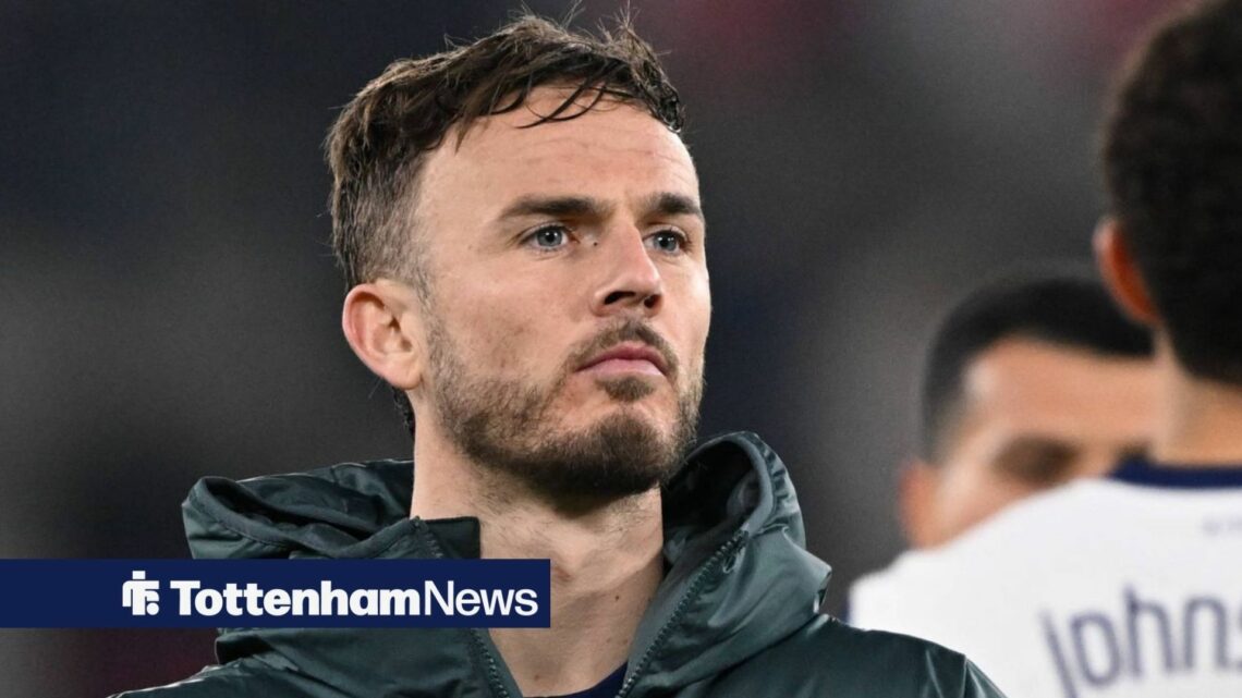 James Maddison in a coat