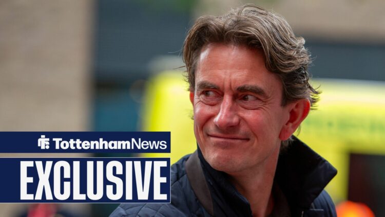 Tottenham manager Thomas Frank smiling.