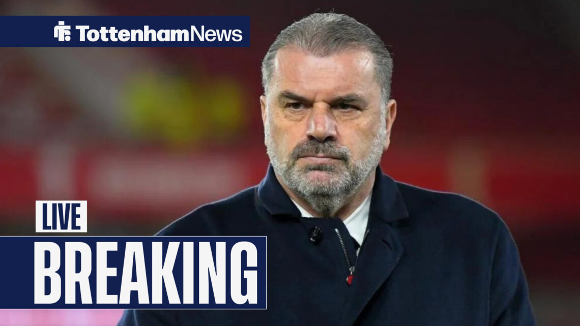 Ange Postecoglou when he was Tottenham manager