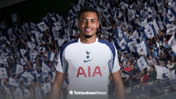 Felix Nmecha in Tottenham home kit