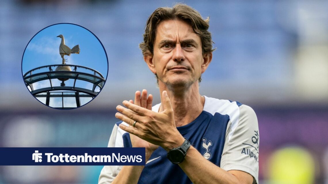 Thomas Frank looking at Hotspur Way.