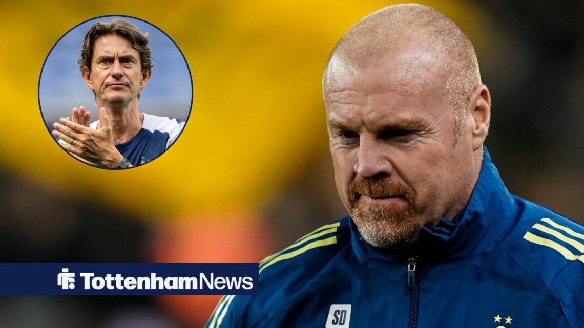 Sean Dyche with Thomas Frank in circular inset