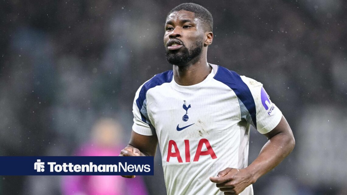 Kevin Danso in action for Tottenham
