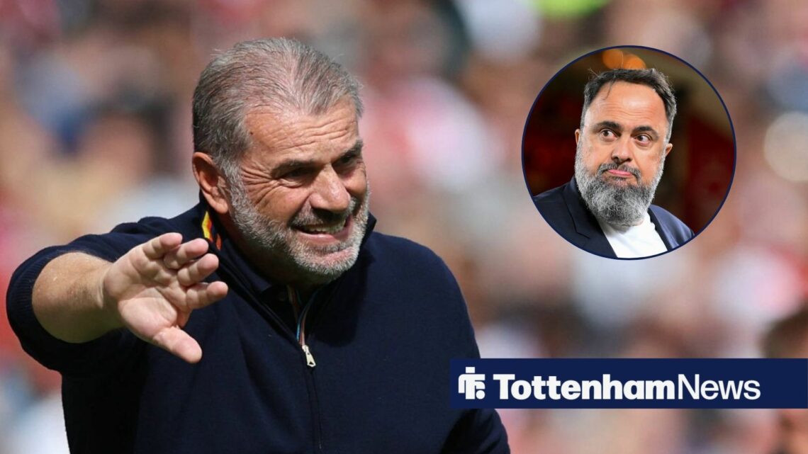 Ange Postecoglou issues instructions, with Nottingham Forest owner Evangelos Marinakis inset