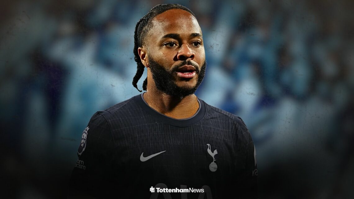 Raheem Sterling in a Tottenham shirt