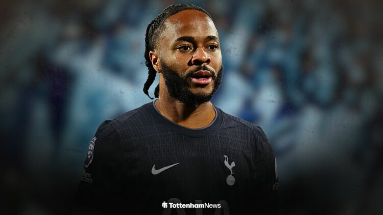 Raheem Sterling in a Tottenham shirt