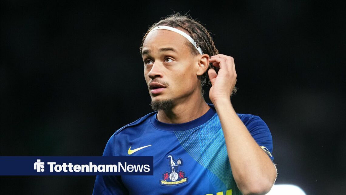 Xavi Simons in action for Tottenham