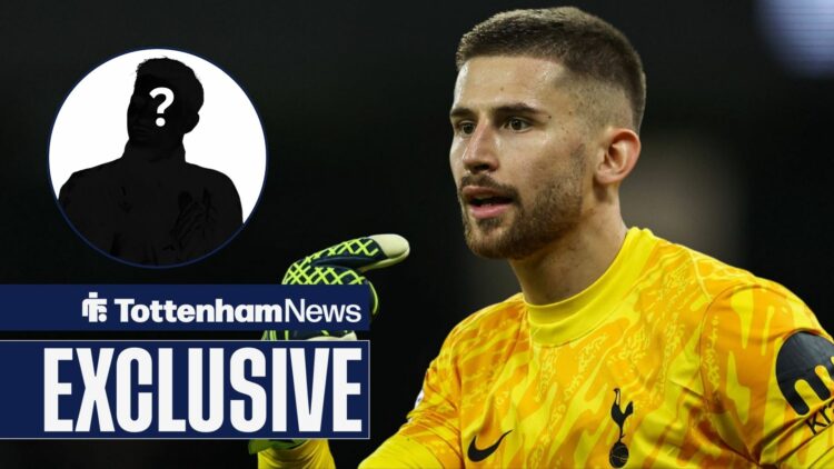 Guglielmo Vicario playing for Tottenham