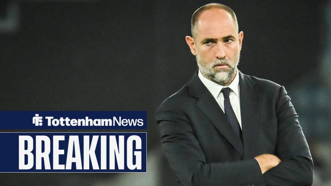 Igor Tudor with his arms crossed in charge of Juventus