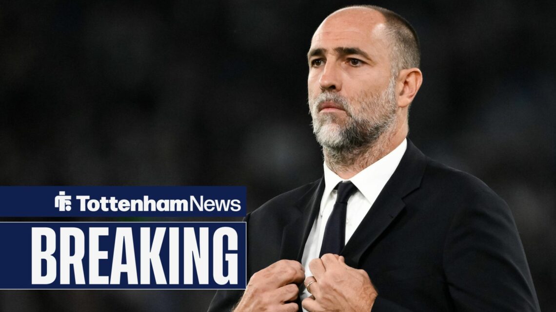 Igor Tudor in charge of Juventus fixing his suit