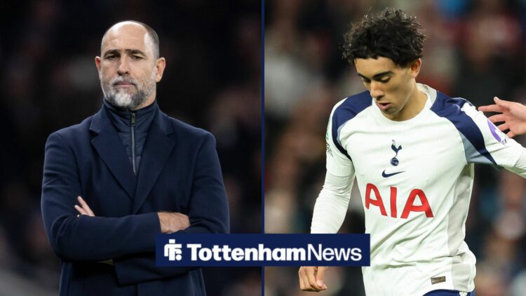 Igor Tudor with Luca Williams-Barnett playing for Tottenham vs Doncaster