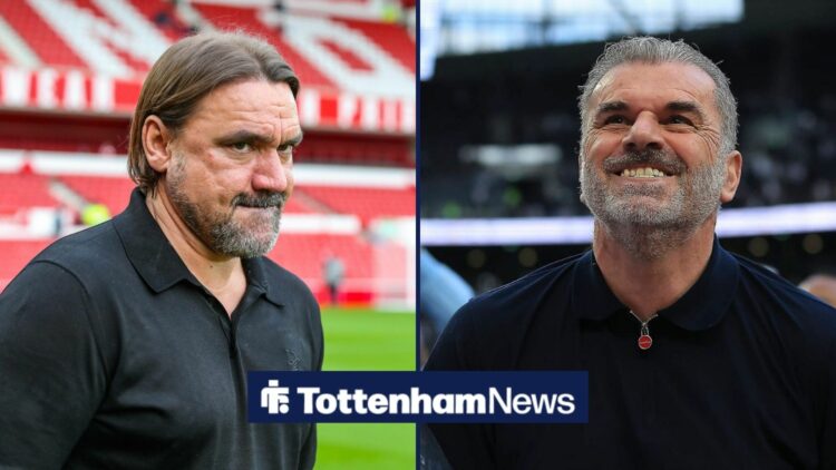 Former Tottenham manager Ange Postecoglou and Leeds boss Daniel Farke.
