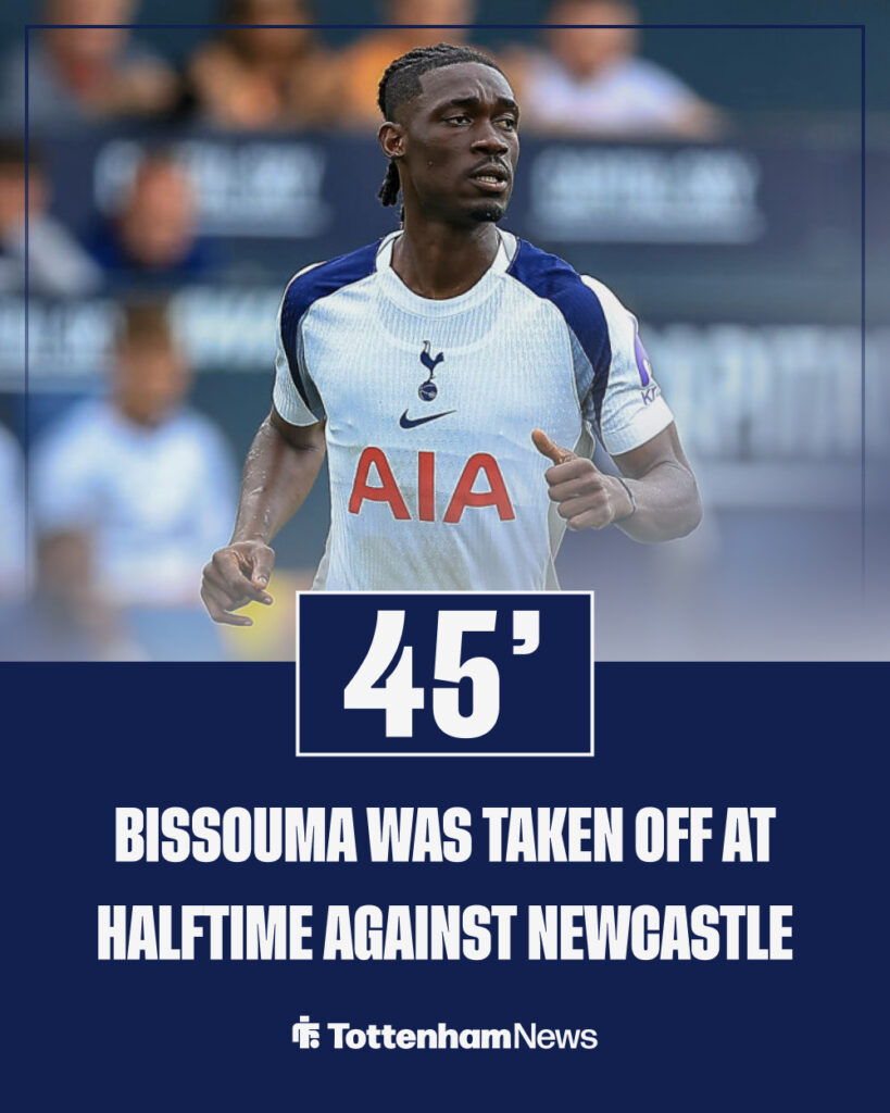 Yves Bissouma minutes against Newcastle.