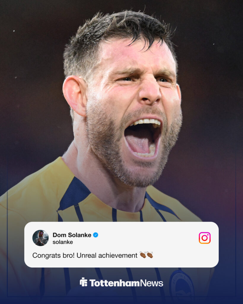 Dominic Solanke's message to James Milner as Premier League appearance record broke in February 2026