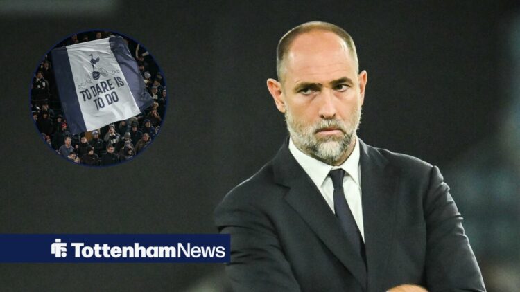 Igor Tudor of Juventus during the Serie A match between SS Lazio and Juventus FC, Tottenham fans in inset.