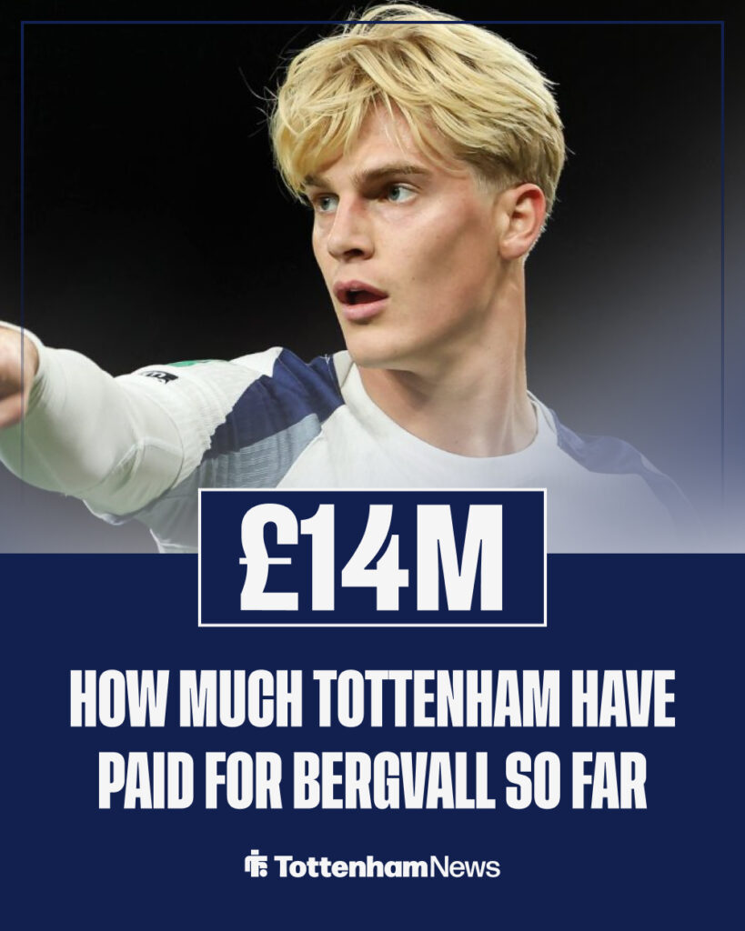 Lucas Bergvall of Tottenham Hotspur in the Carabao Cup clash vs Doncaster Rovers.