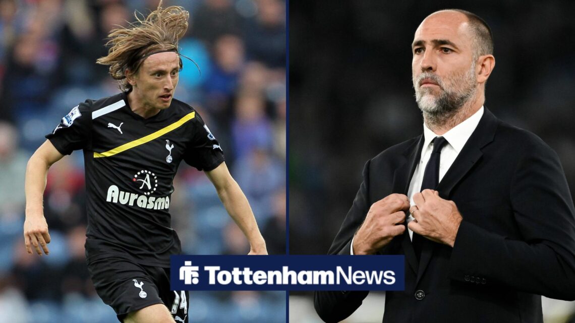 Luca Modric next to Igor Tudor