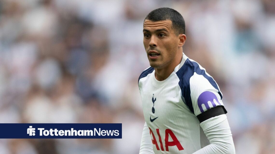Pedro Porro in a Tottenham shirt