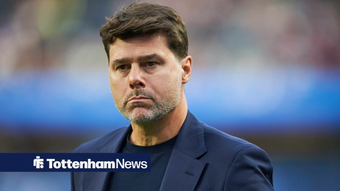 Mauricio Pochettino looks on.