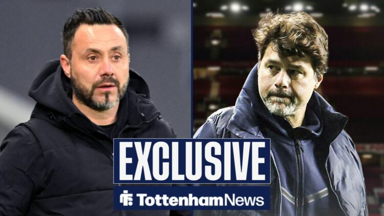 Former Brighton manager Roberto De Zerbi, Tottenham favourite Mauricio Pochettino.