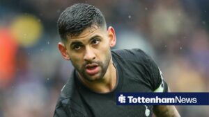 Cristian Romero in a Tottenham shirt