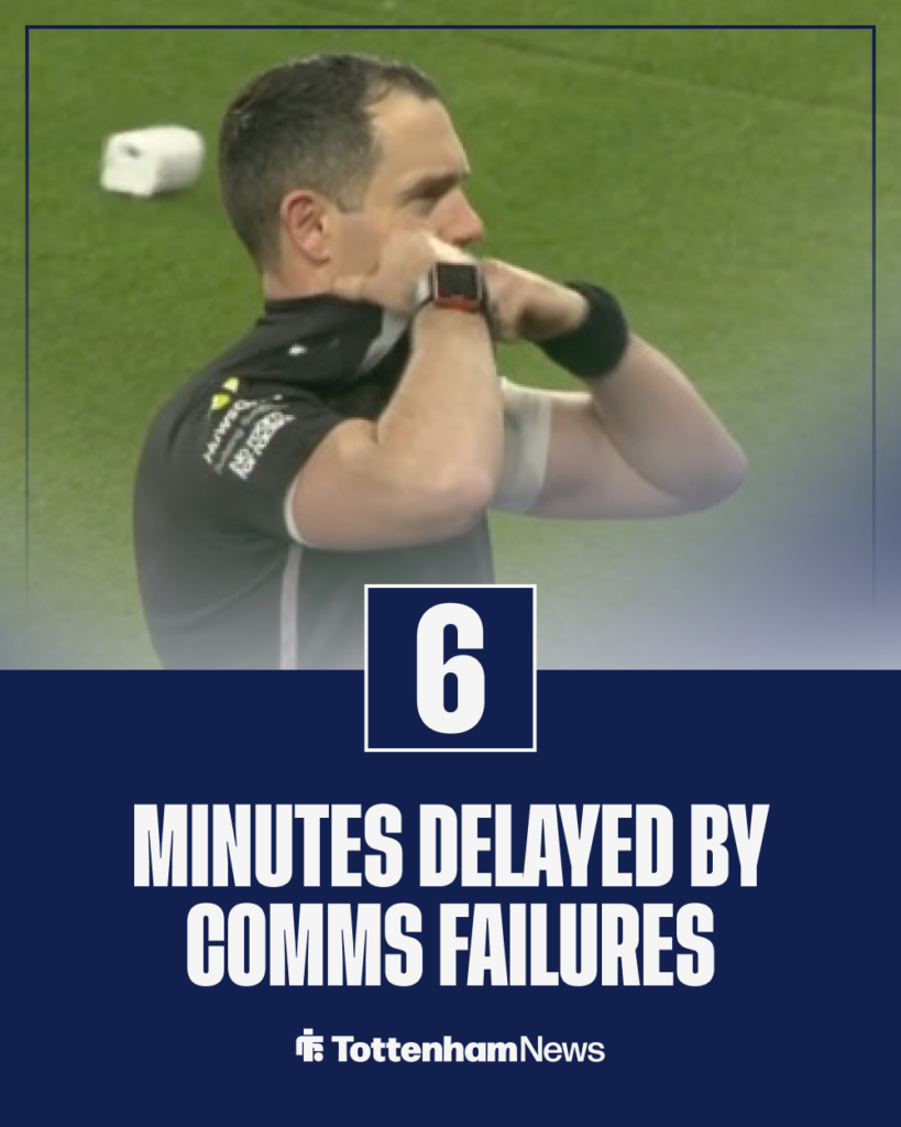 Tottenham vs Arsenal delay stats