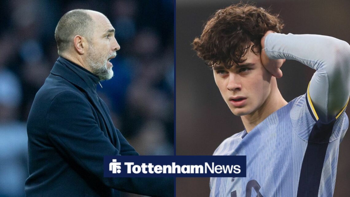 Igor Tudor next to Archie Gray