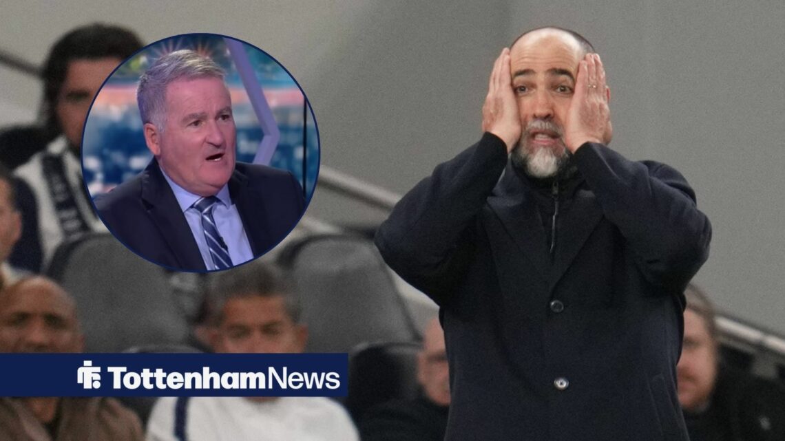 Richard Keys (inset) as Igor Tudor puts his head in his hands