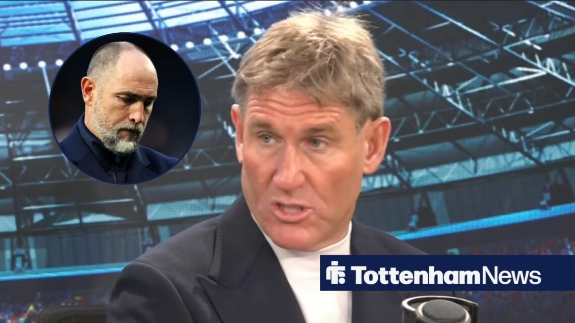 Simon Jordan speaks, while Igor Tudor looks glum