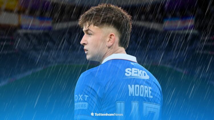 Tottenham loanee Mikey Moore at Rangers