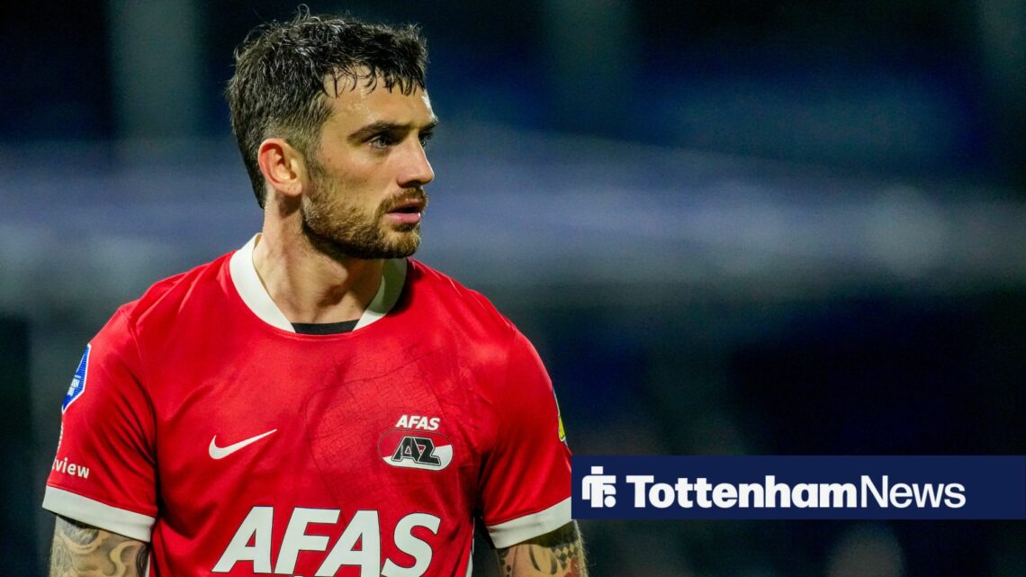 Troy Parrott of AZ Alkmaar looks on during the Dutch Eredivisie match between PEC Zwolle and AZ Alkmaar at MAC-PARK Stadion on January 17, 2026 in ...