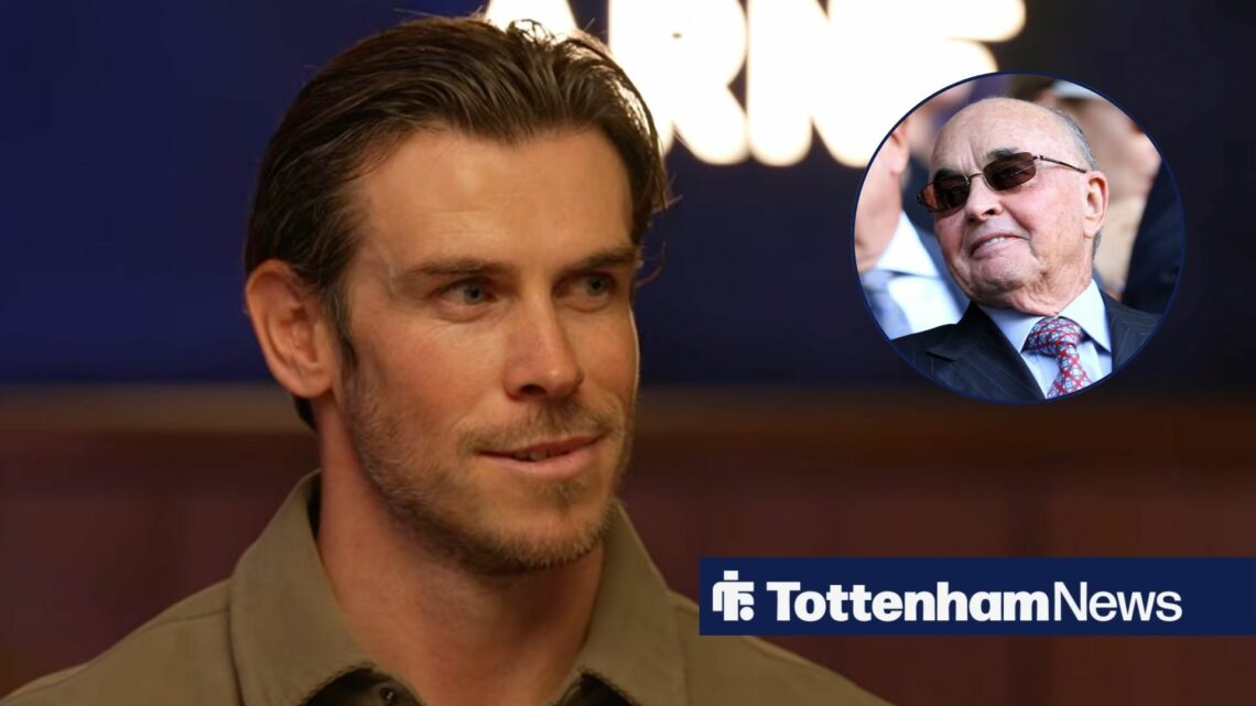 Gareth Bale alongside a circle inset of Joe Lewis.