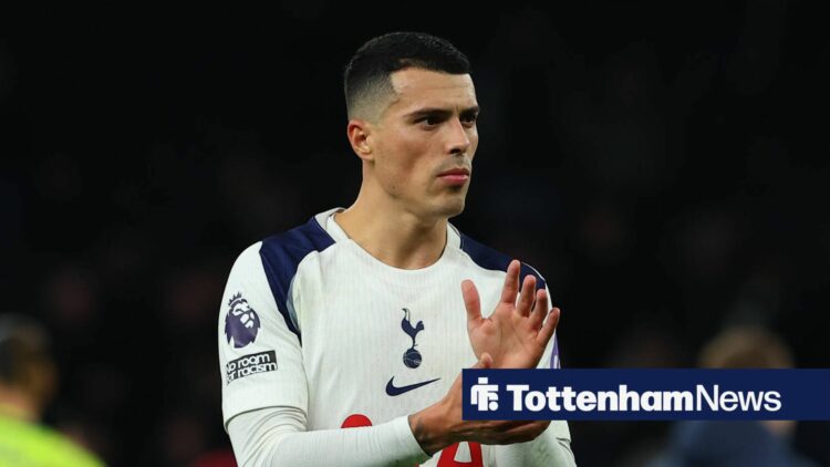 Pedro Porro applauds Tottenham fans