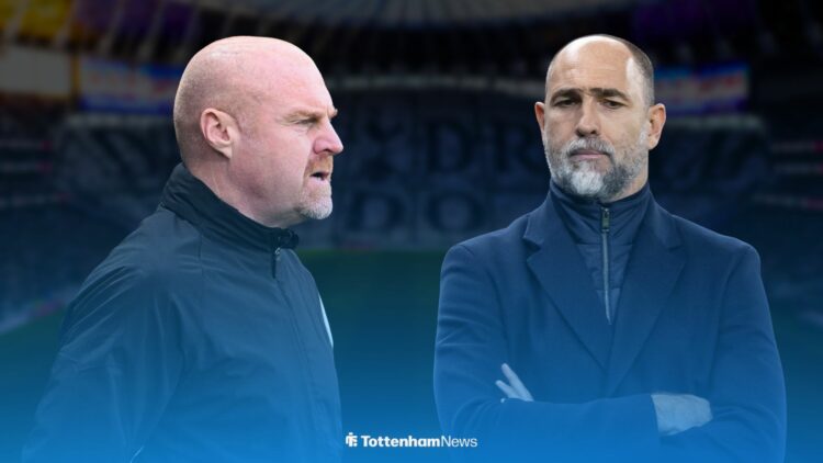 Sean Dyche and Igor Tudor at Tottenham Hotspur Stadium