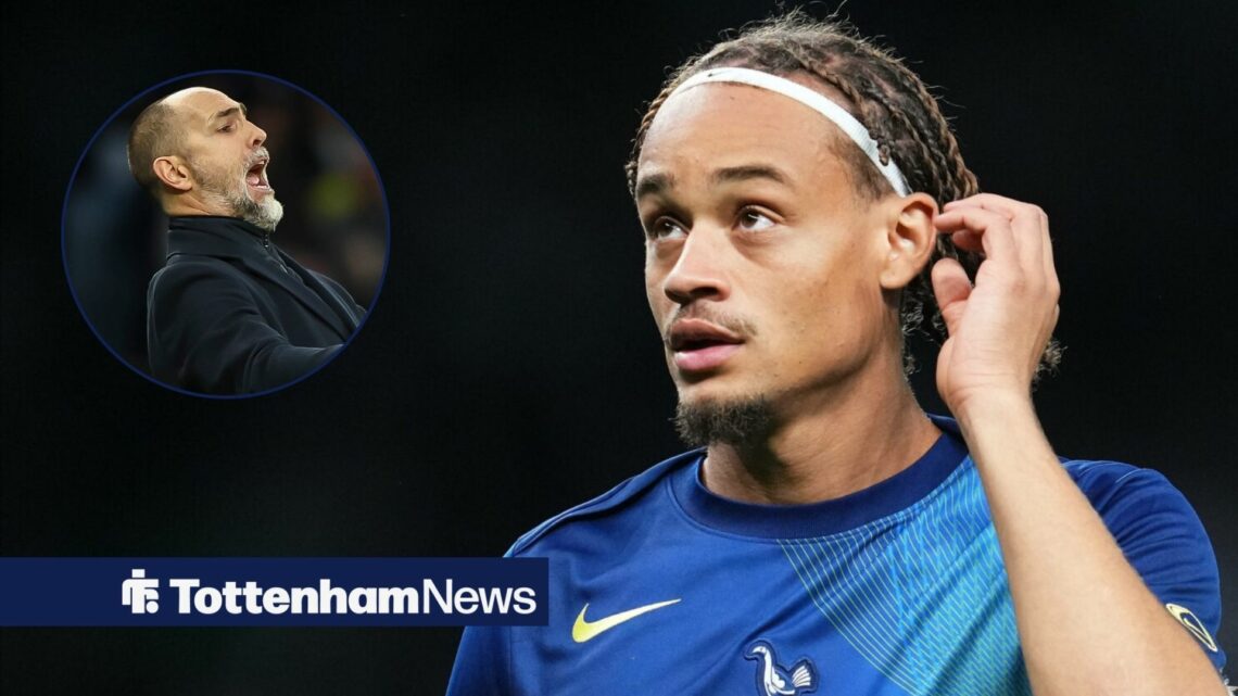 Xavi Simons alongside a circle inset of Igor Tudor.